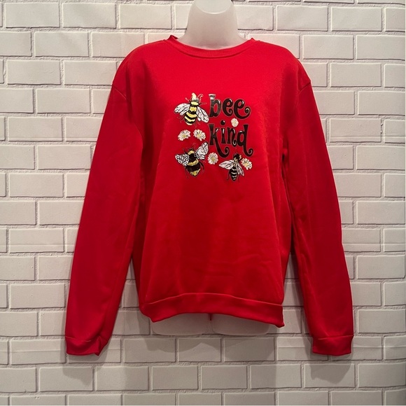 BEE KIND women red sweater/size XL - Picture 6 of 6